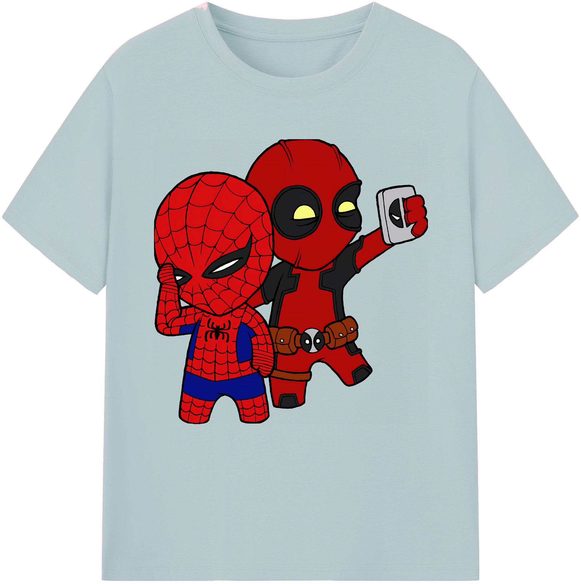 （画像用） Deadpool デッドプール 綿100％半袖Tシャツ（フロントプリント）